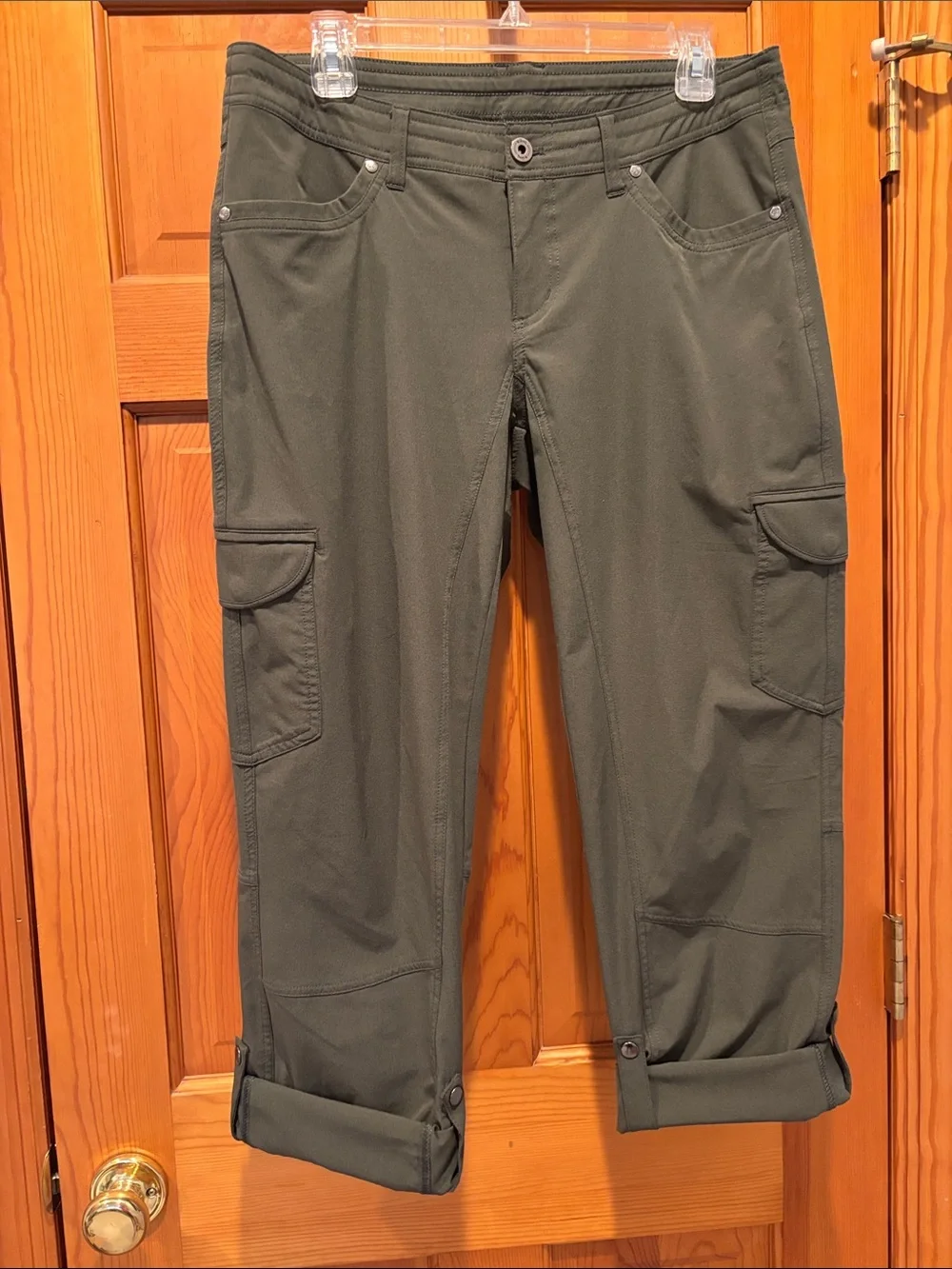 Kuhl Women's Dark Moss Green Freeflex Roll-Up Cargo Pant Size 10 Reg